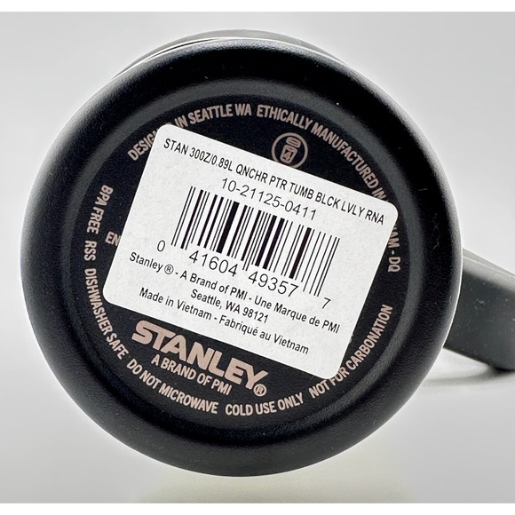 STANLEY VALENTINE'S QUENCHER PROTOUR FLIP STRAW TUMBLER, 30OZ- BLACK LOVELY - Picture 5 of 5